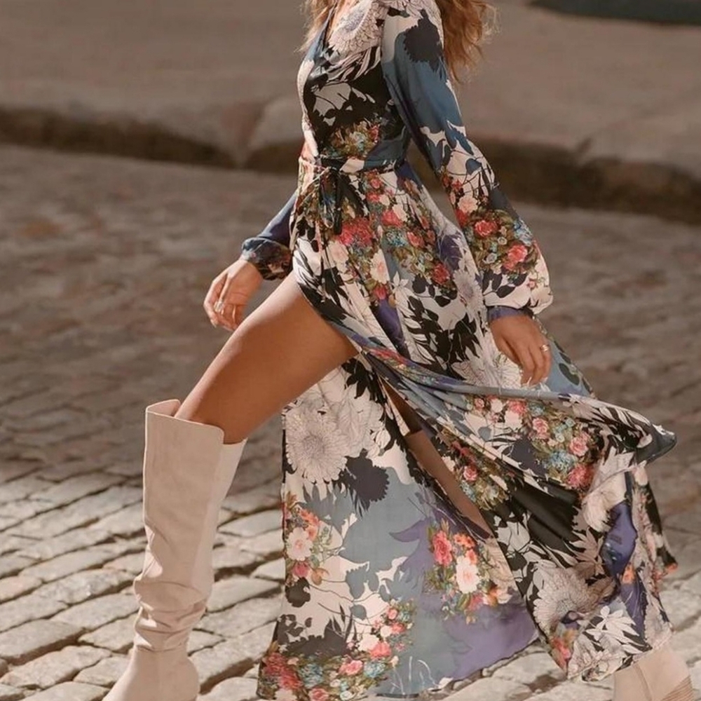 Stunning floral print dress